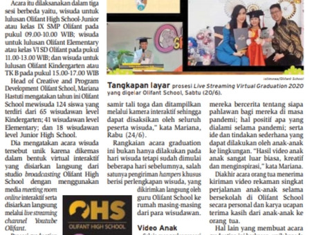 Olifant Gelar Wisuda secara Virtual