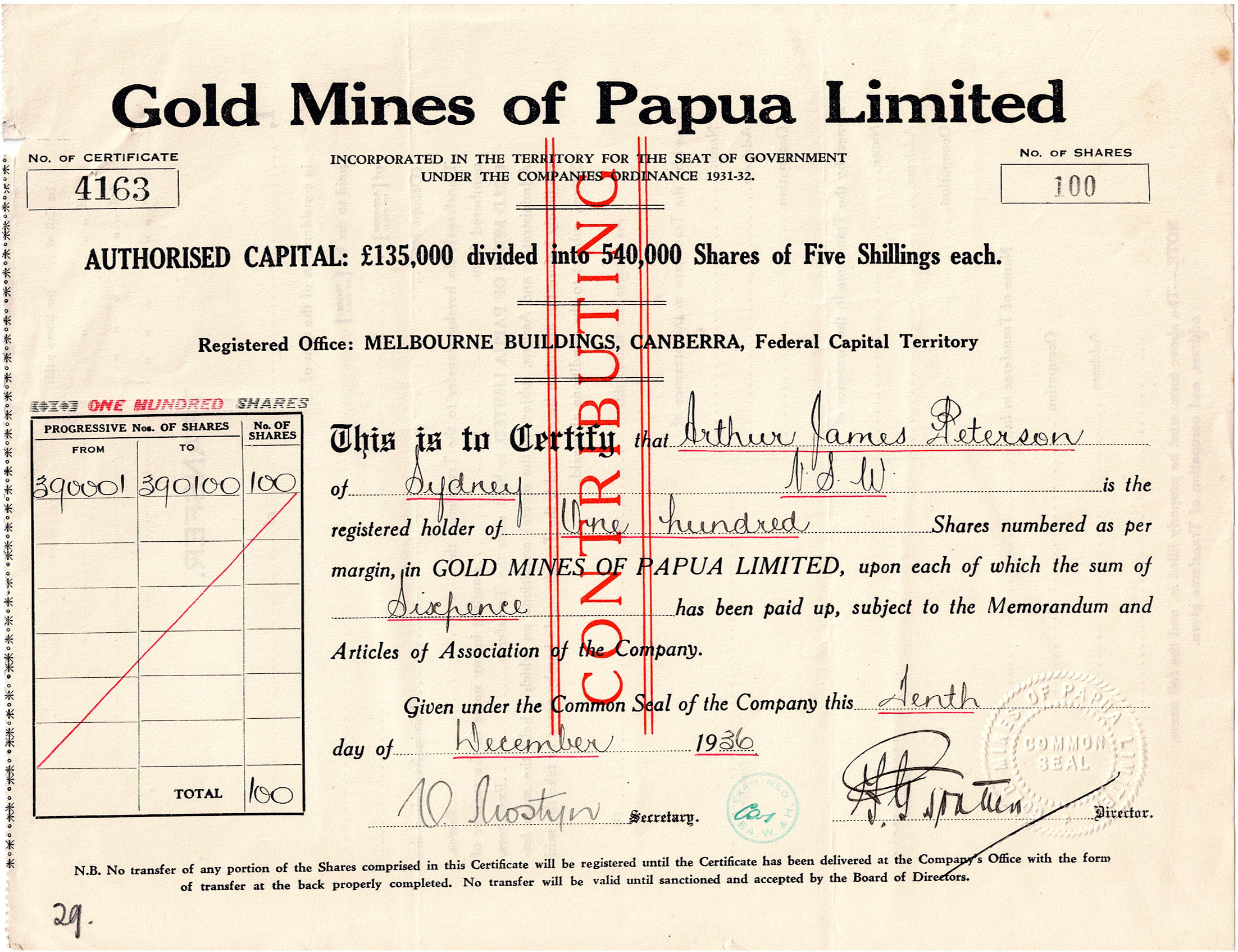 Gold Mines of Papua Limited