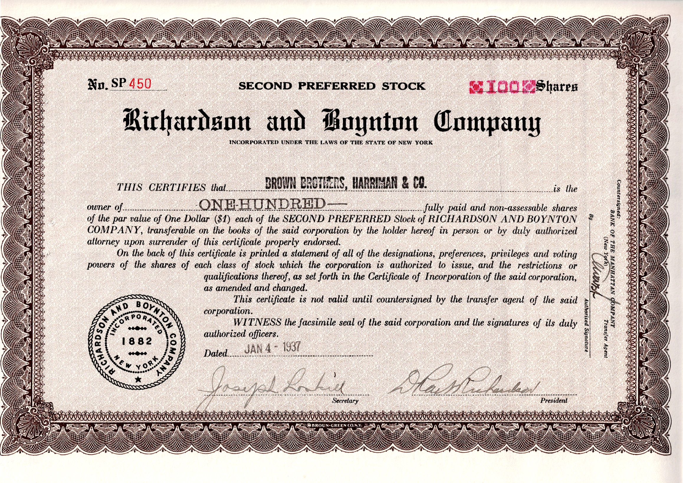 Richardson and Boynton Company