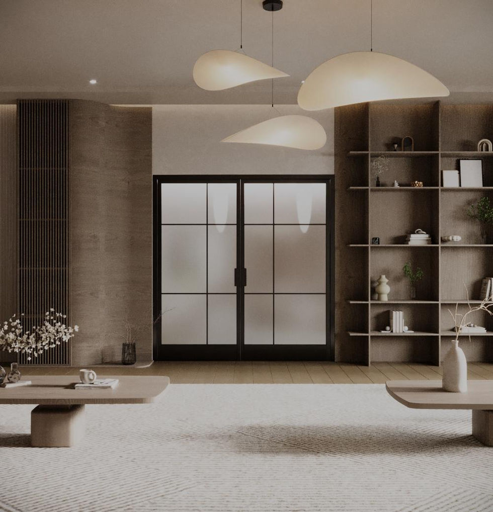 Interior Design -Living in Green Villa, Dubai