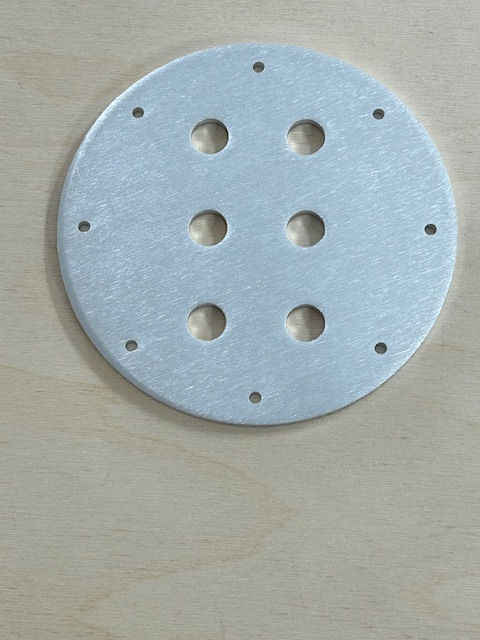 Thumbnail: Triple Binding Post Terminal Plate. (unfinished) .125 Aluminum Ea.