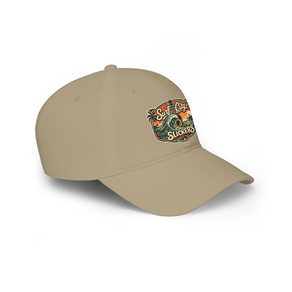 Thumbnail: Surf City Slickers Vintage Surf Wave Baseball Cap