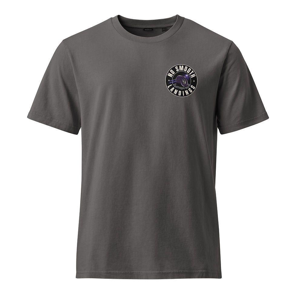 Thumbnail: No Smooth Landings Unisex Garment Dyed Creator Vintage T-Shirt | Stanley/Stella