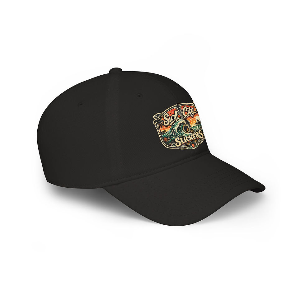 Thumbnail: Surf City Slickers Vintage Surf Wave Baseball Cap