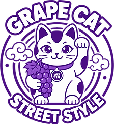 Grape Cat Street Style Logo