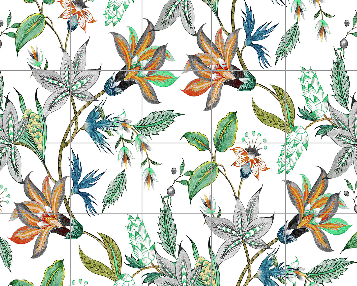 1803 - Tropical Foliage Mural