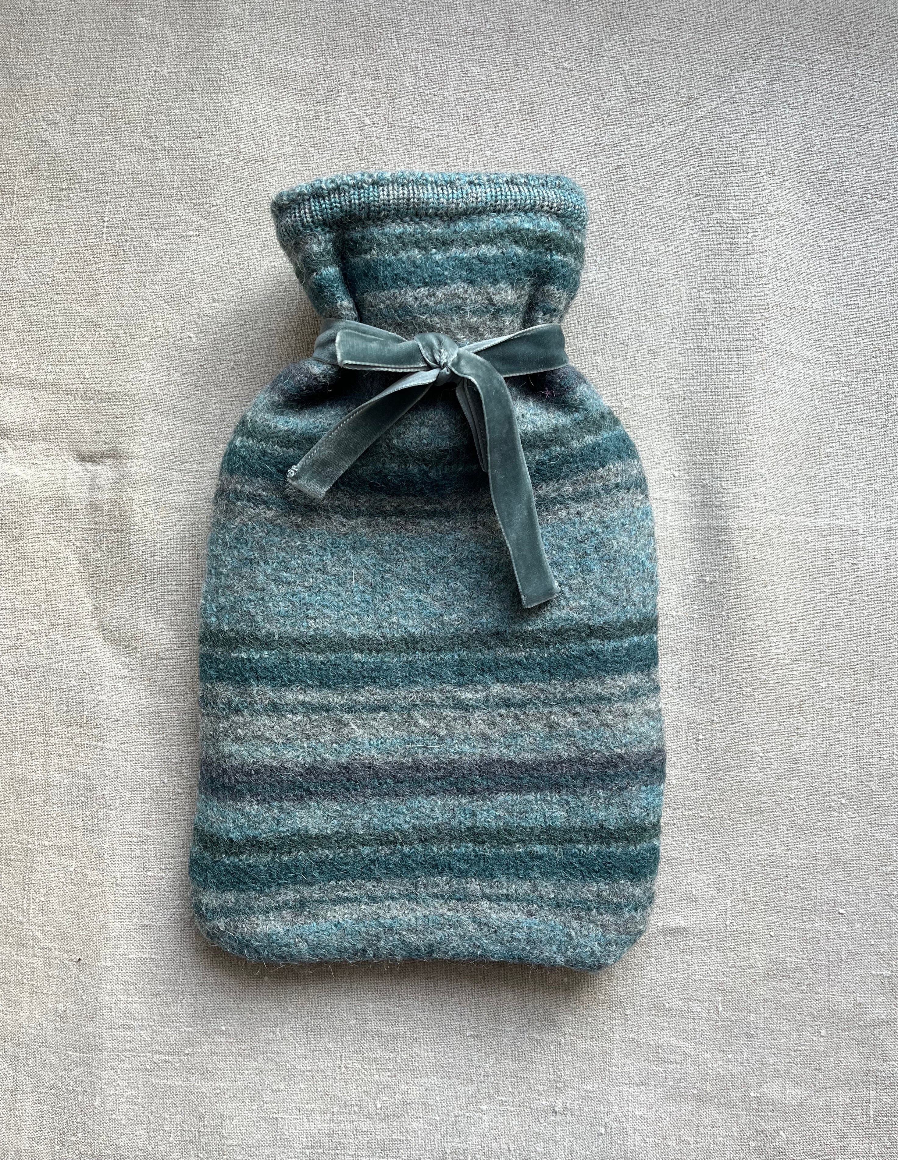 Recycled Wool Fair Isle Hot Water Bottle