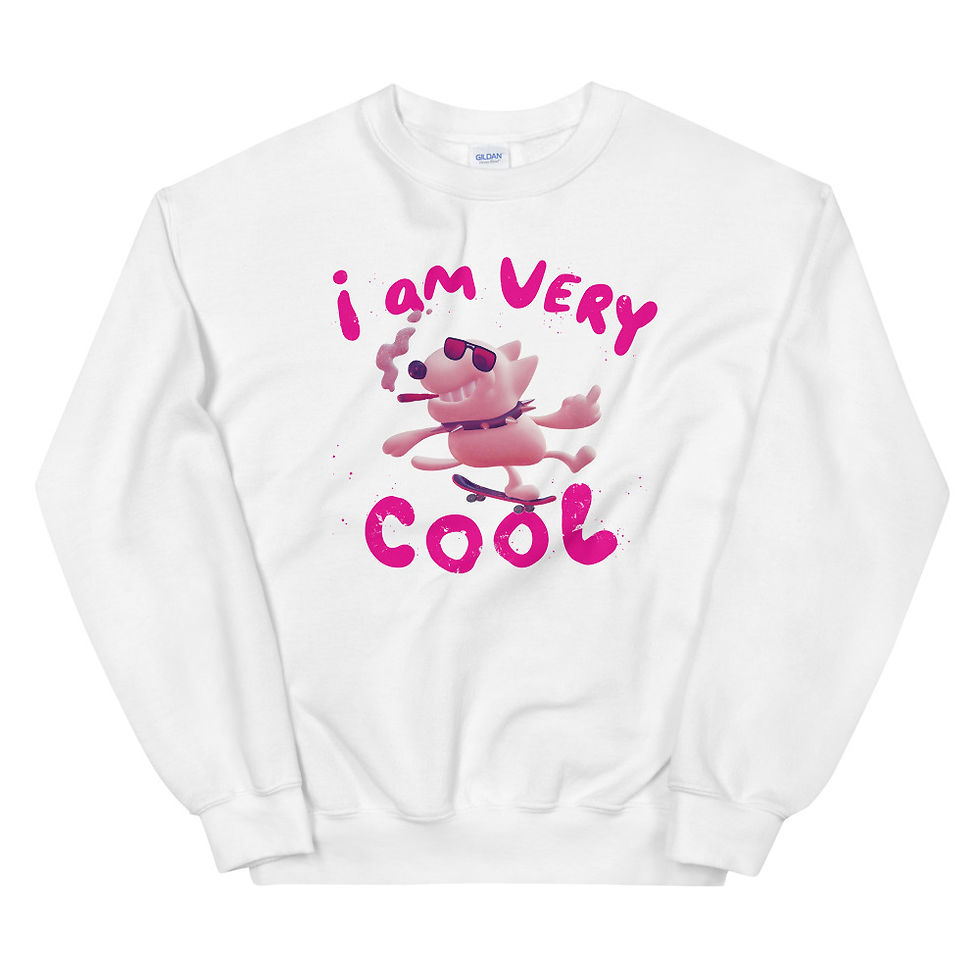 Thumbnail: i am very cool - SWEATSHIRT IN 3 COLORS 