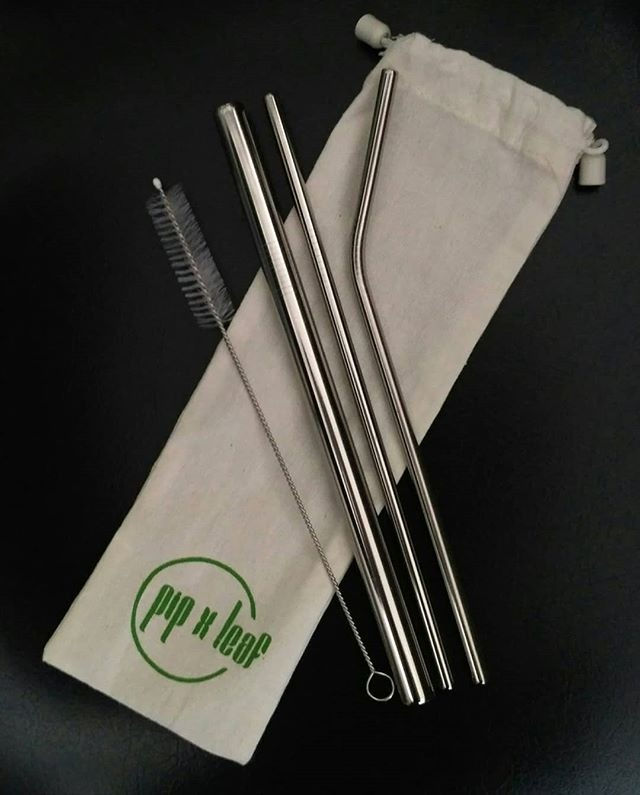Stainless straw set (5 pcs)