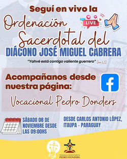 ¡Con mucha alegría te compartimos esta gran invitación_ la Ordenación Sacerdotal del diáco