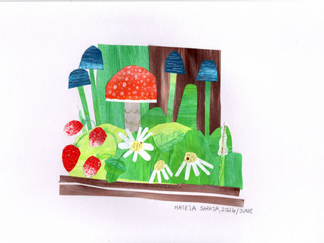 Discovering Gouache, Collage, and My Creative Path