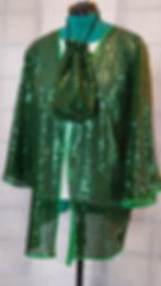 Green Sequins Kimono