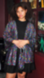 Multi-coloured Sequins Kimono