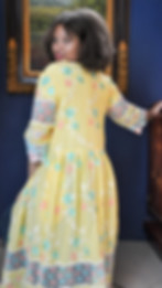 Yellow Cotton Embroidery Cardigan Full Sleeves