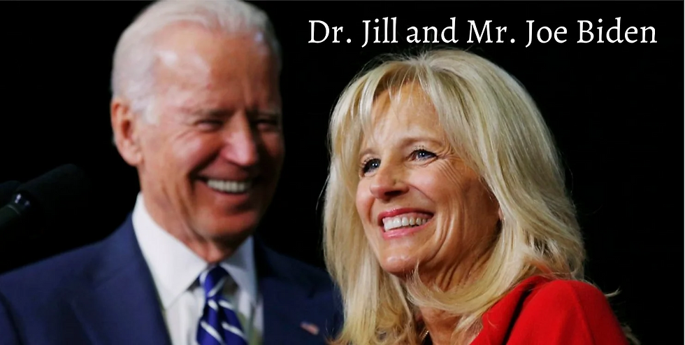 Dr. Jill and Mr. Joe Biden (with photo)