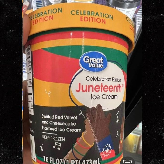 Walmart Juneteenth ice cream