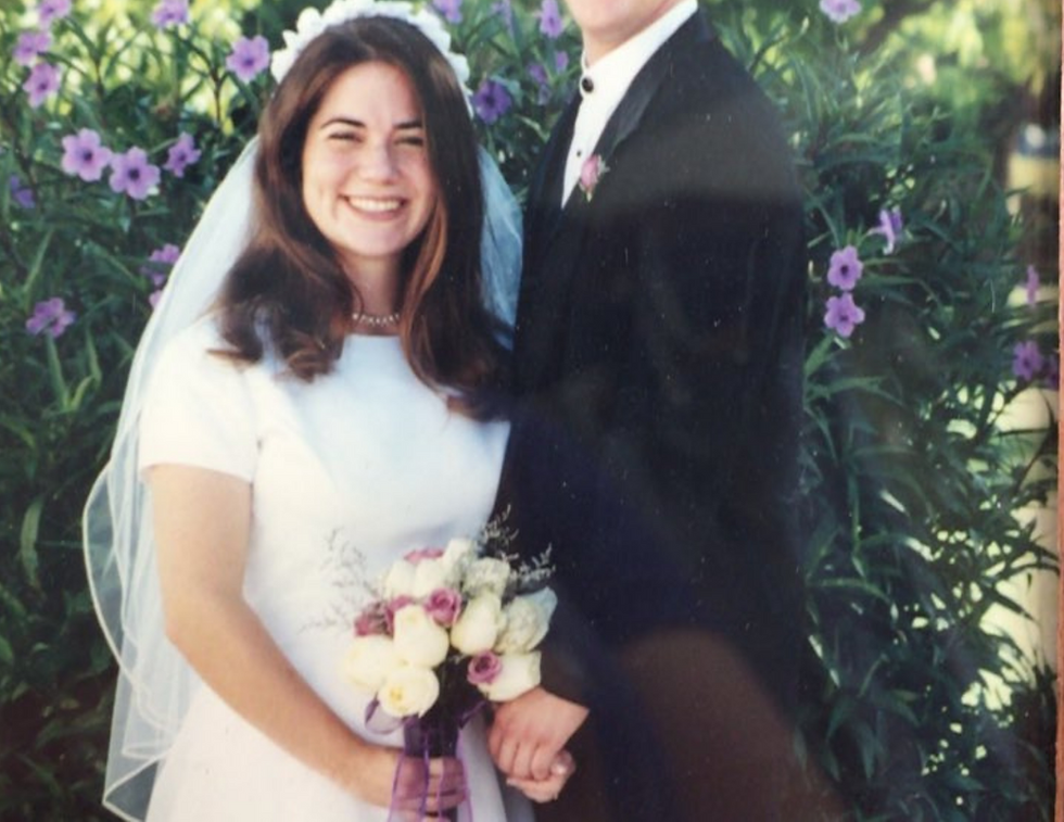 Elena on her wedding day