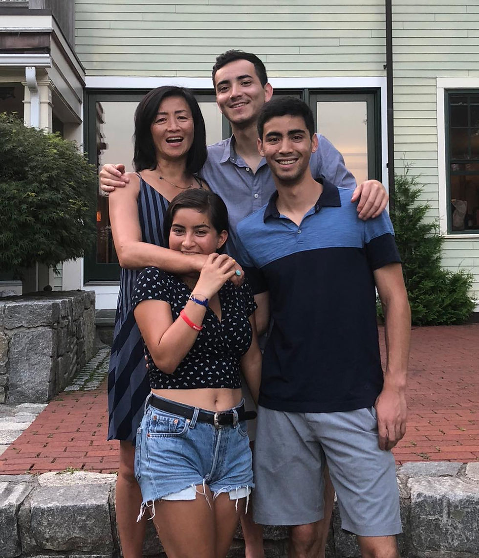 Wendy with her three kids