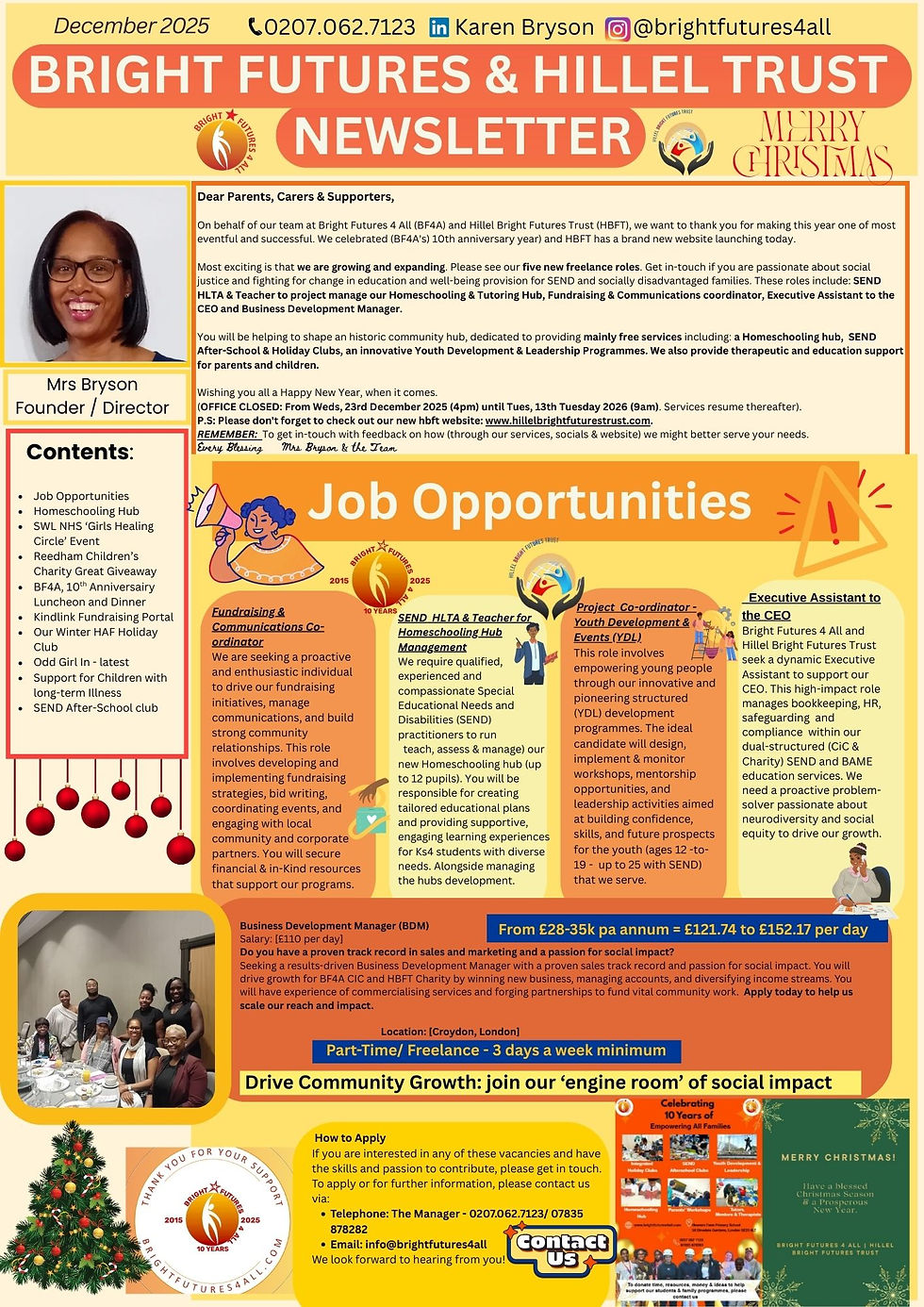 DECEMBER 2025 Newsletter