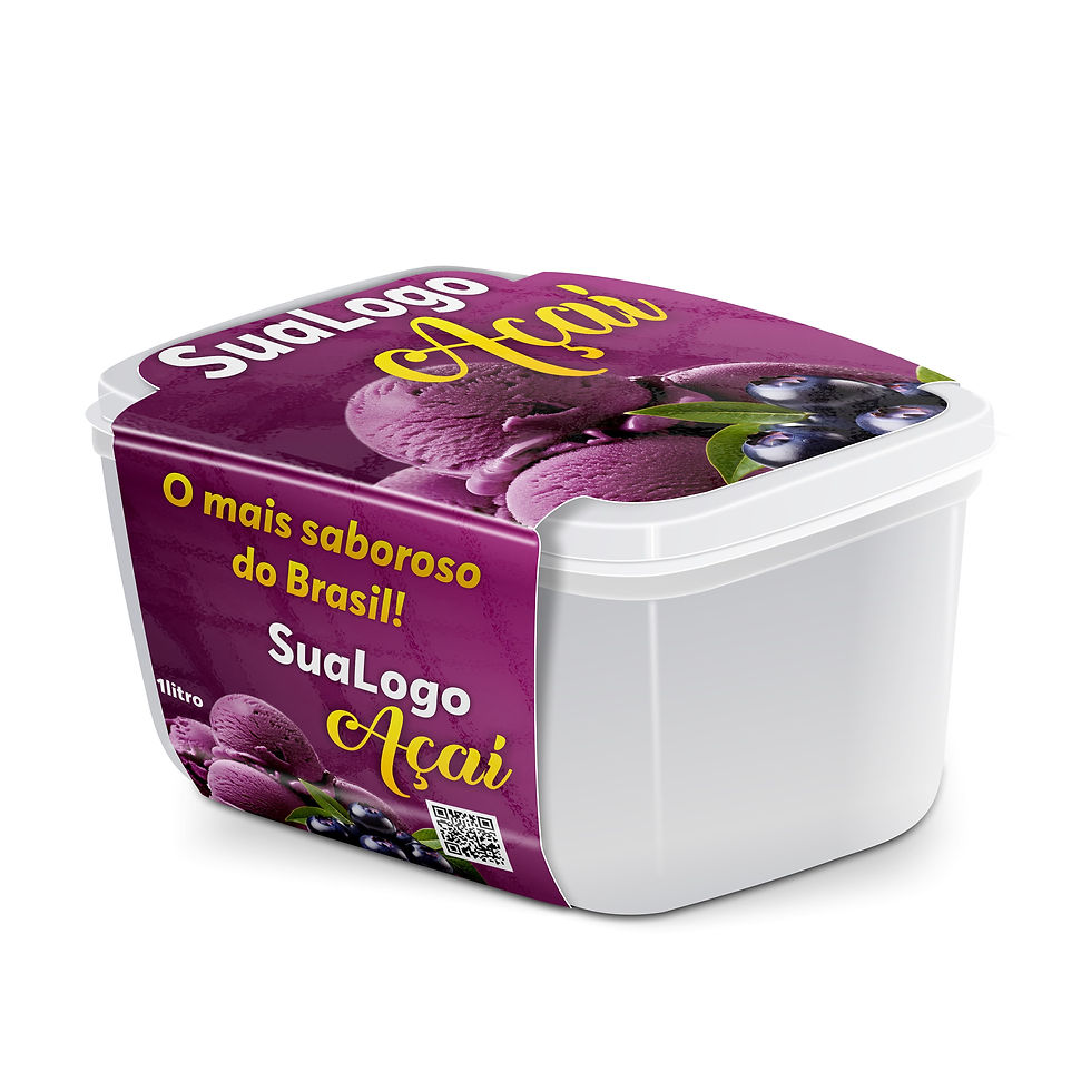 Cinta para Potes de Açaí e Sorvetes