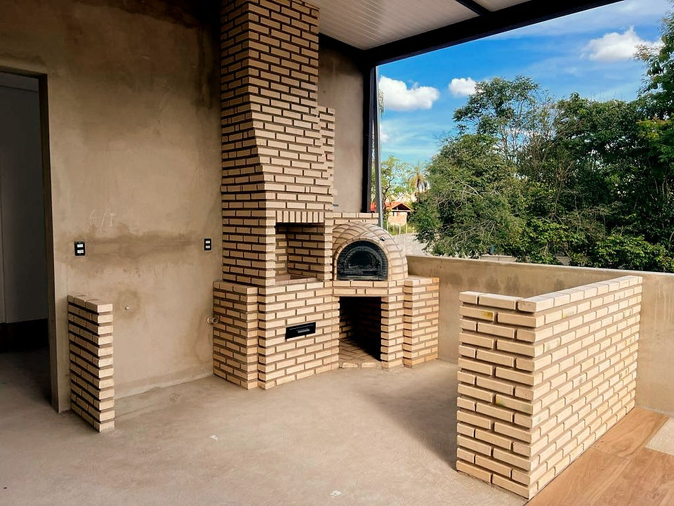 Churrasqueira de Tijolinho e Forno Iglu de Pizza