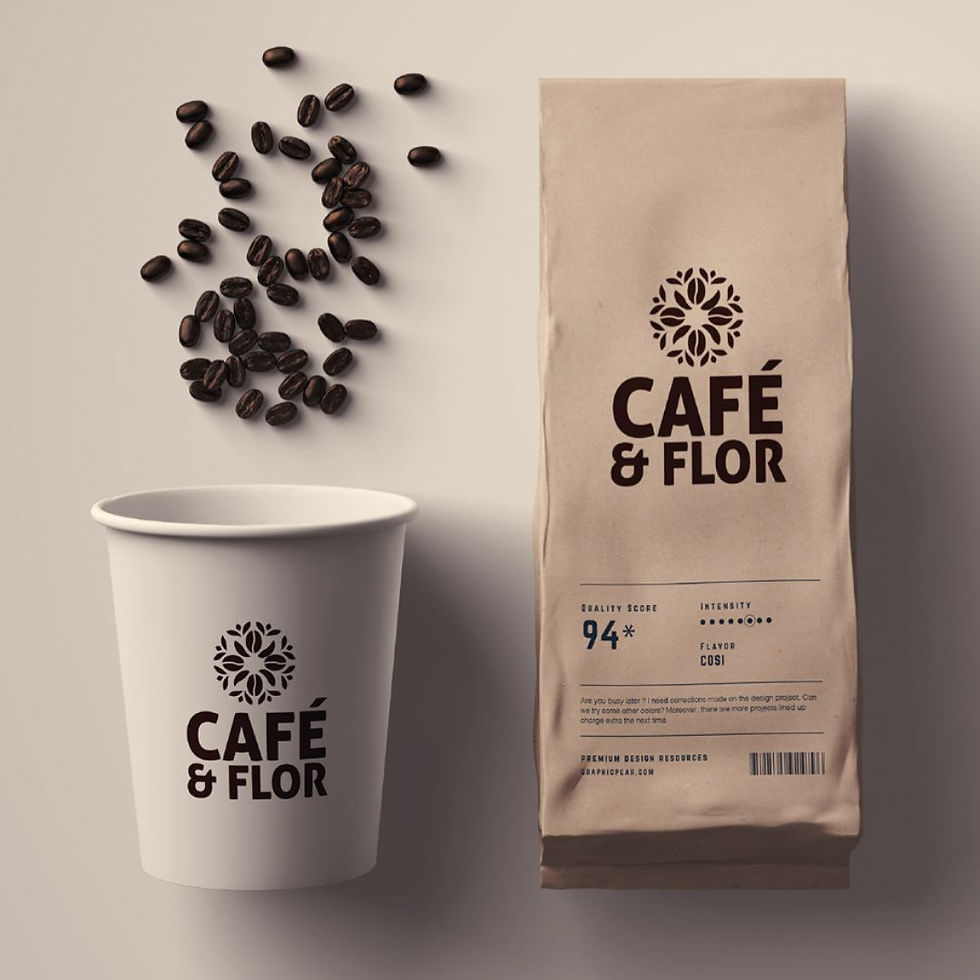 Logotipo Café & Flor