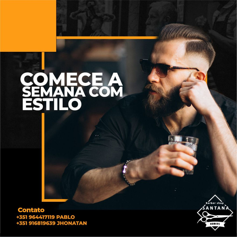 Post para Instagram Barbearia Santana