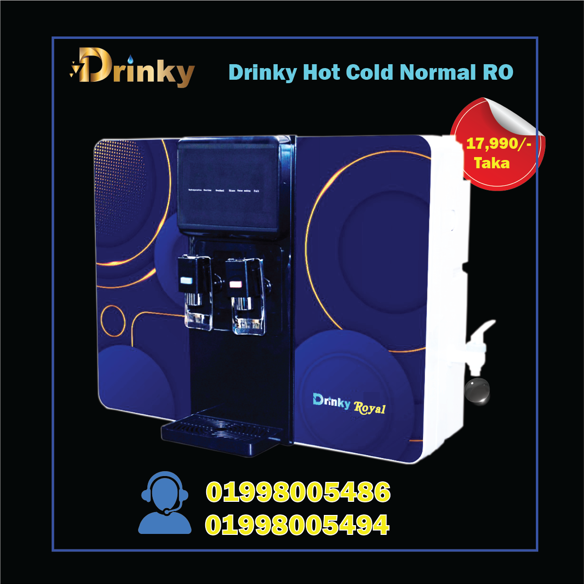 Drinky Hot, Cold, Normal Ro Water Purifier