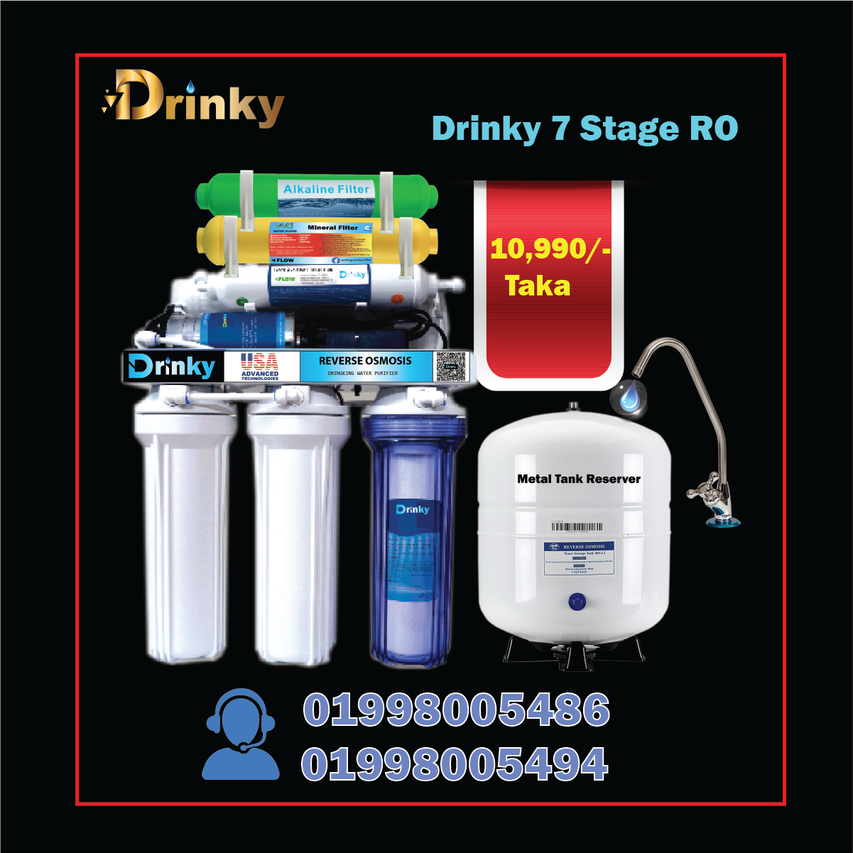 Drinky 7 Stage Reverse Osmosis Water Purifier