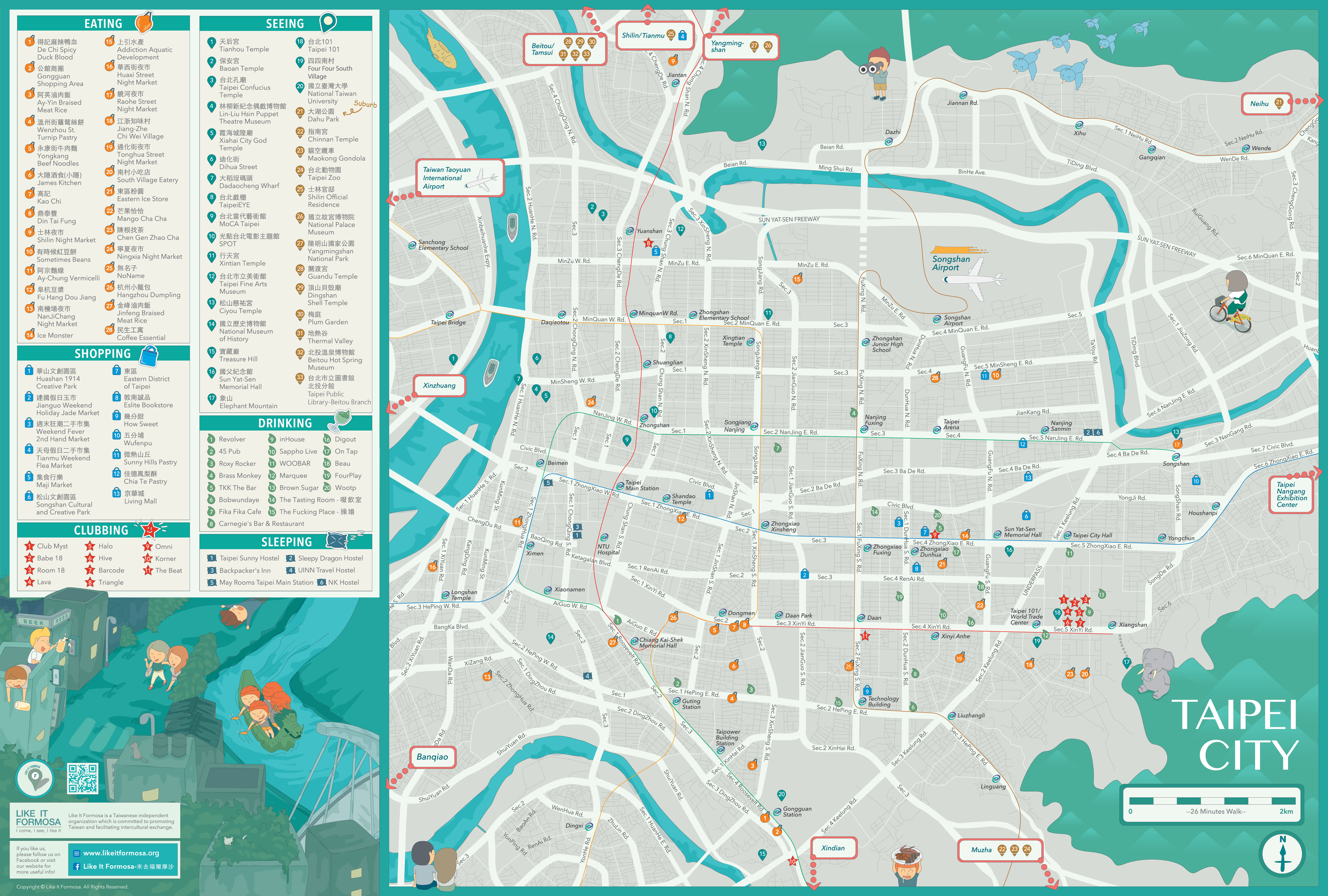 Taipei Map (Back)