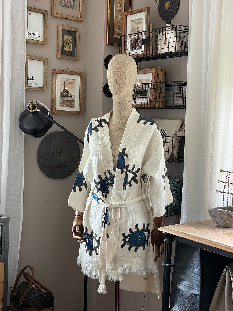 Evi Eye Kimono, Robe, Bademantel…