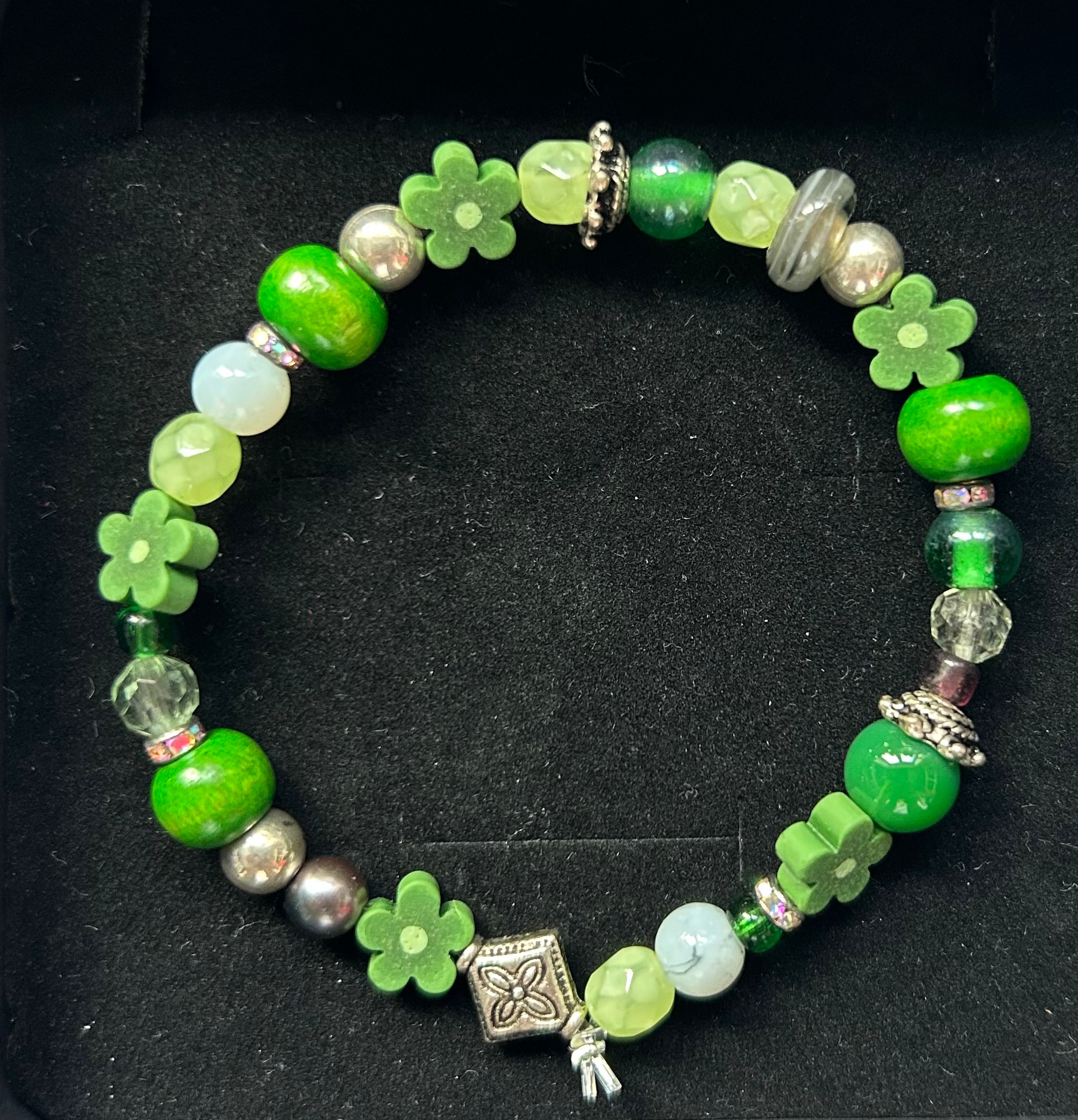 Green Beaded Bracelet
