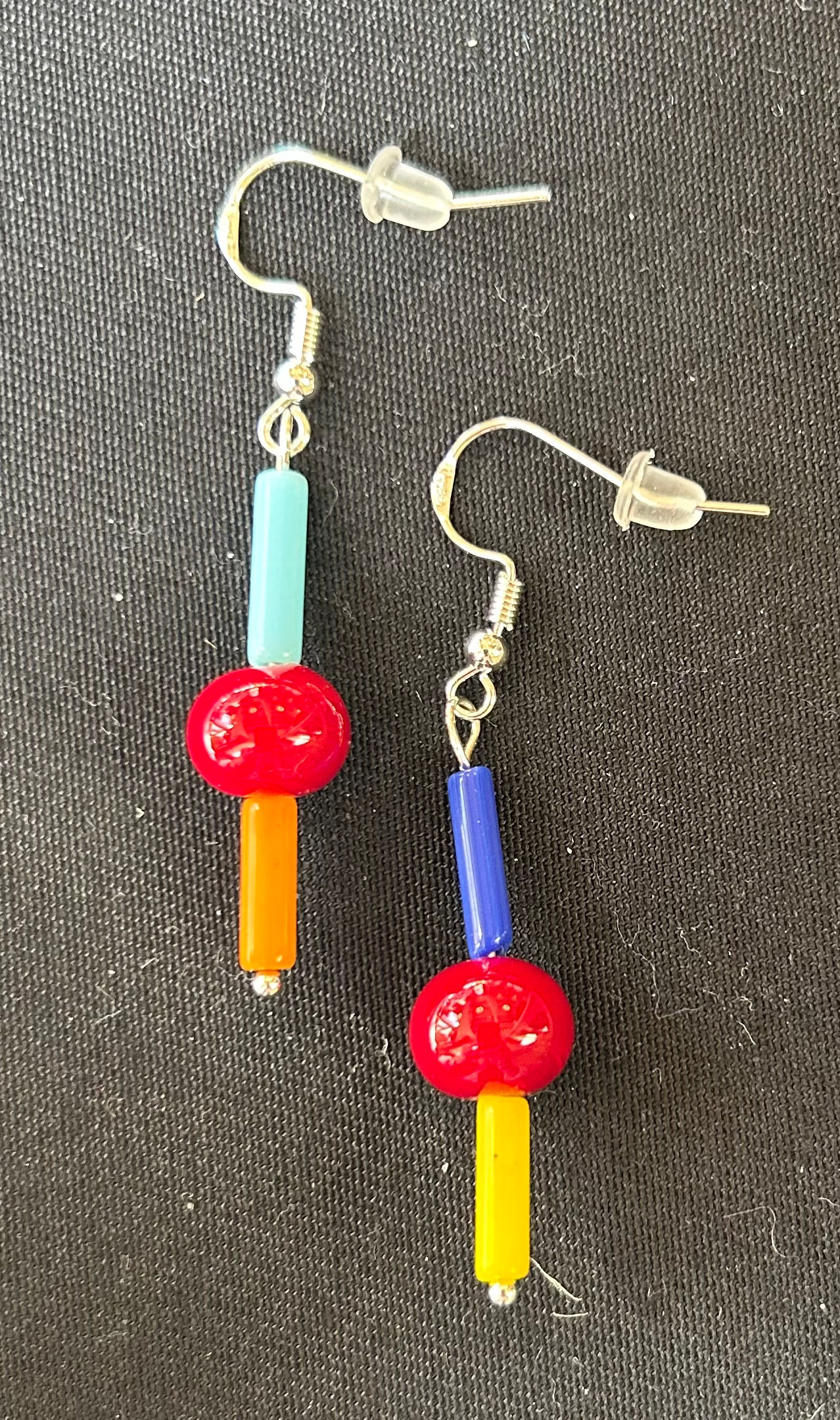 Earrings - 1980’s Red 