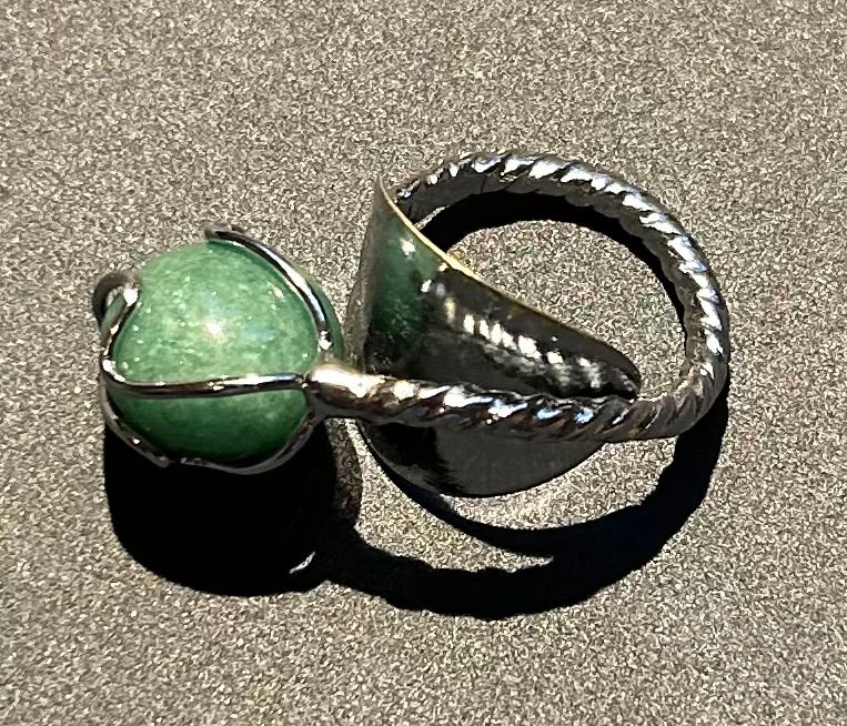 Gem Head Coffee Spoon Ring
