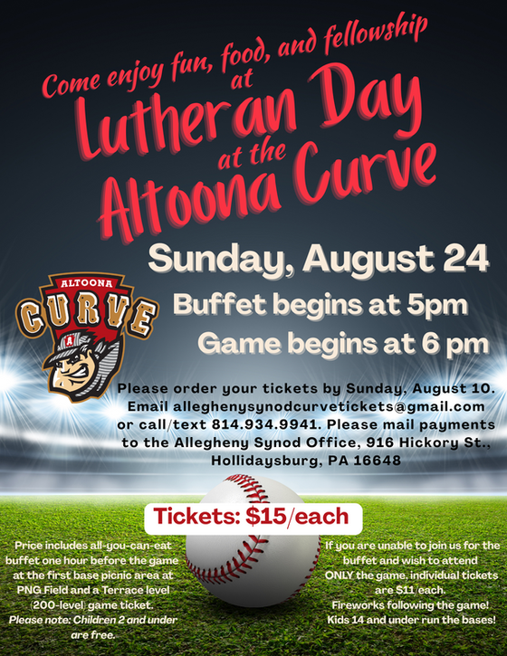 August 24, 2025 Lutheran Day at the Curve