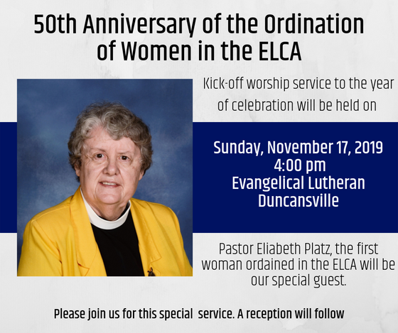 Join us for a celebration of women in ministry
