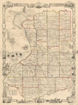1854 map of Buffalo