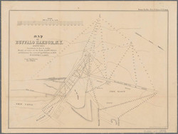 1854 Map of Buffalo