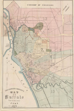1876 Map of Buffalo