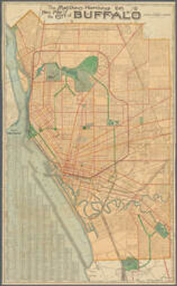 1895 New Map of Buffalo