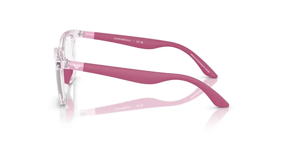 Thumbnail: EMPORIO ARMANI 3006 6139 - Pink Rectangle Eyeglasses for Kids