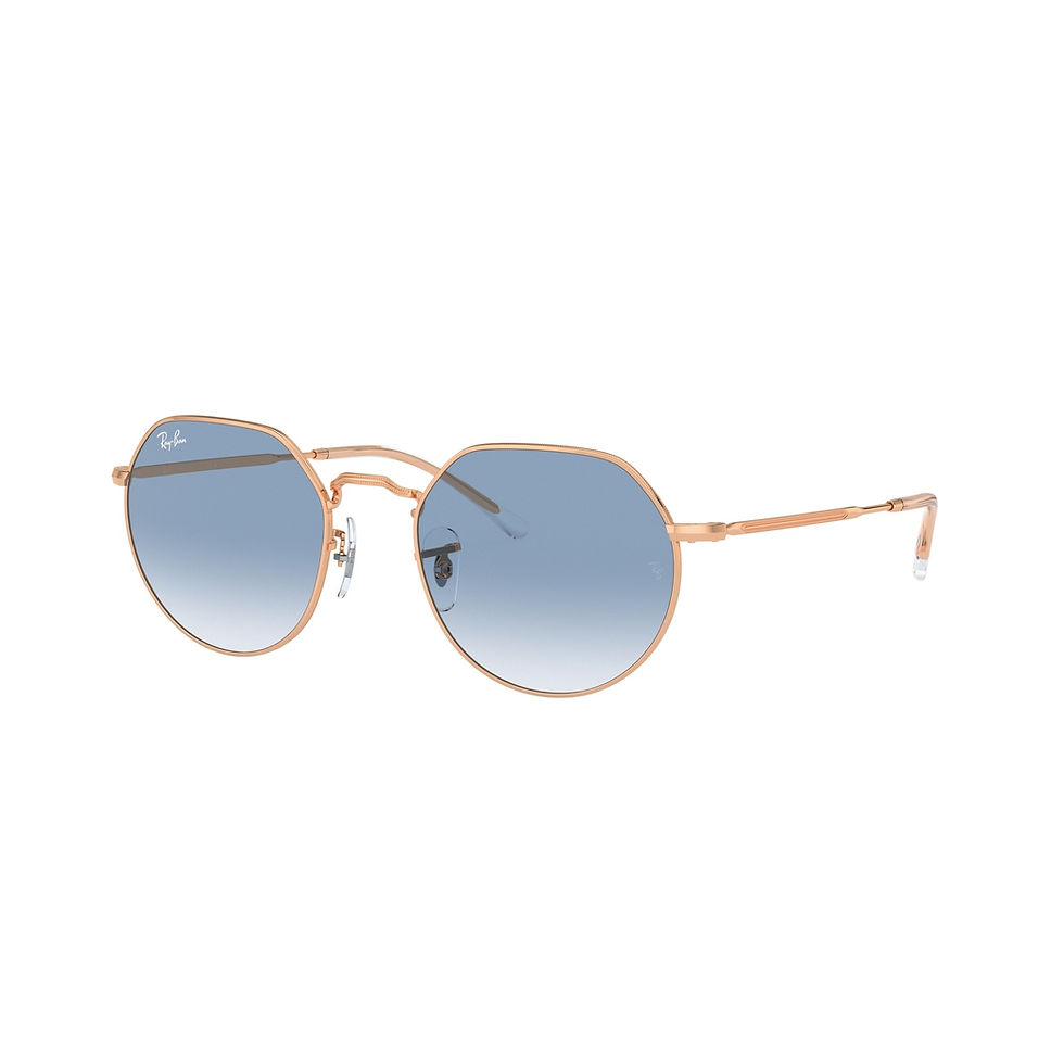 Thumbnail: RAY BAN 3565 92023F - Gold Round Sunglasses for Men