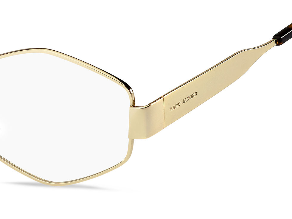 Thumbnail: MARC JACOBS MARC 895 J5G - Gold Rectangle Eyeglasses for Women