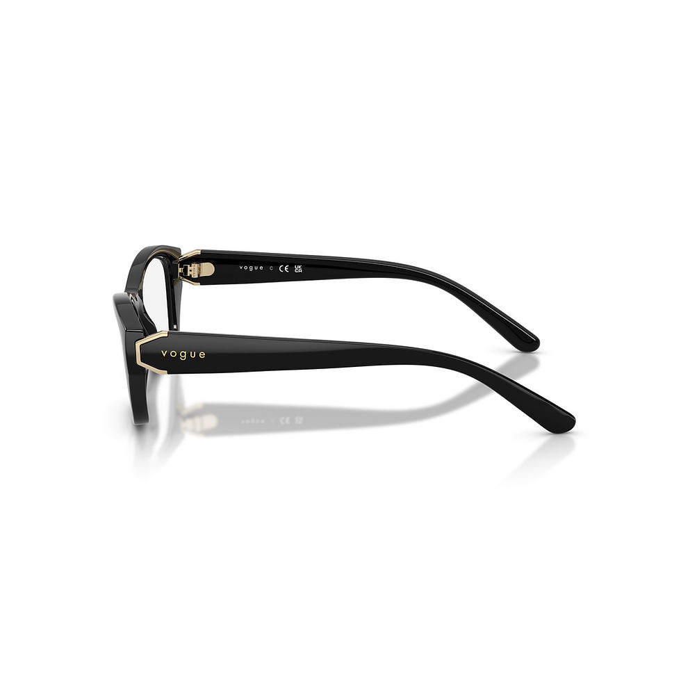 Thumbnail: VOGUE 5676 W44 - Black Rectangle Eyeglasses for Women