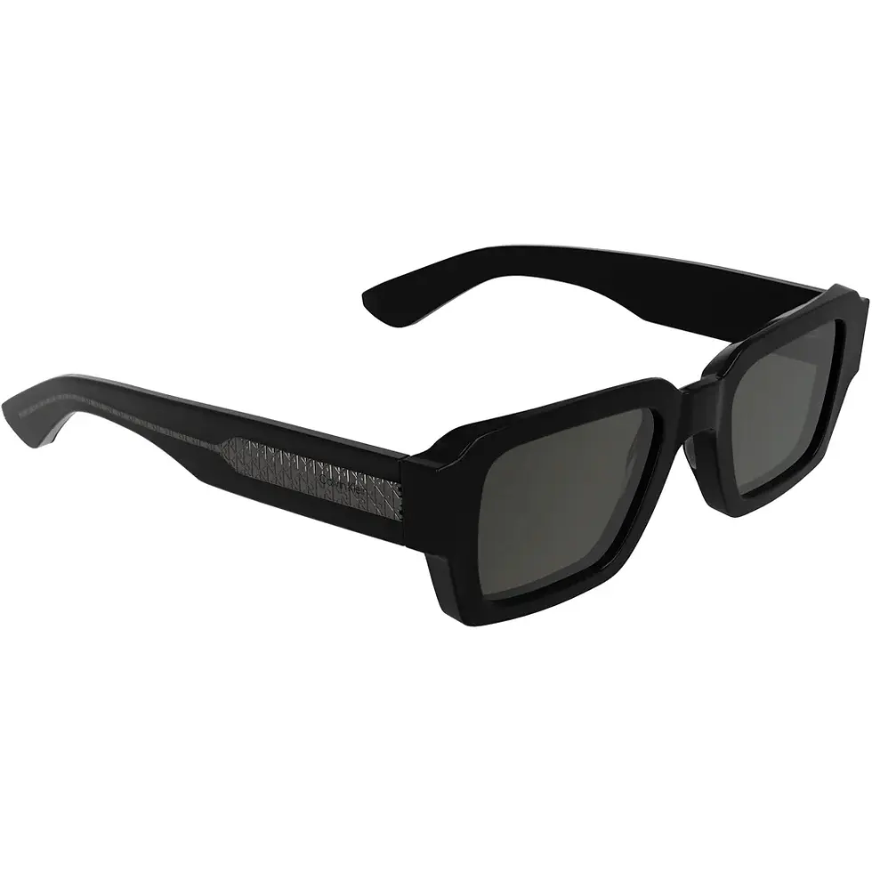 Thumbnail: CALVIN KLEIN 25538S 001 - Black Rectangle Sunglasses for Men
