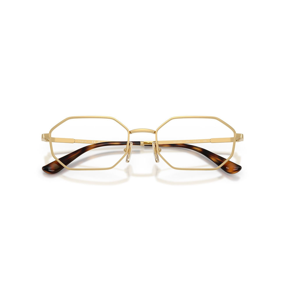 Thumbnail: VOGUE 4341 280 - Gold Geometric Eyeglasses for Women