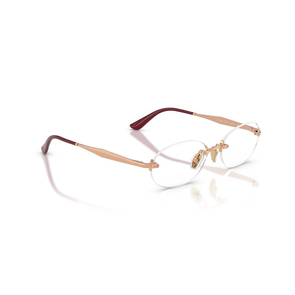 Thumbnail: VOGUE 4343 5152 - Gold Oval Eyeglasses for Women