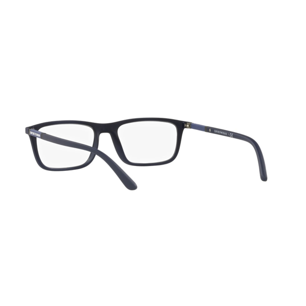 Thumbnail: EMPORIO ARMANI 4160 50881W - Blue / Navy Rectangle Eyeglasses for Men