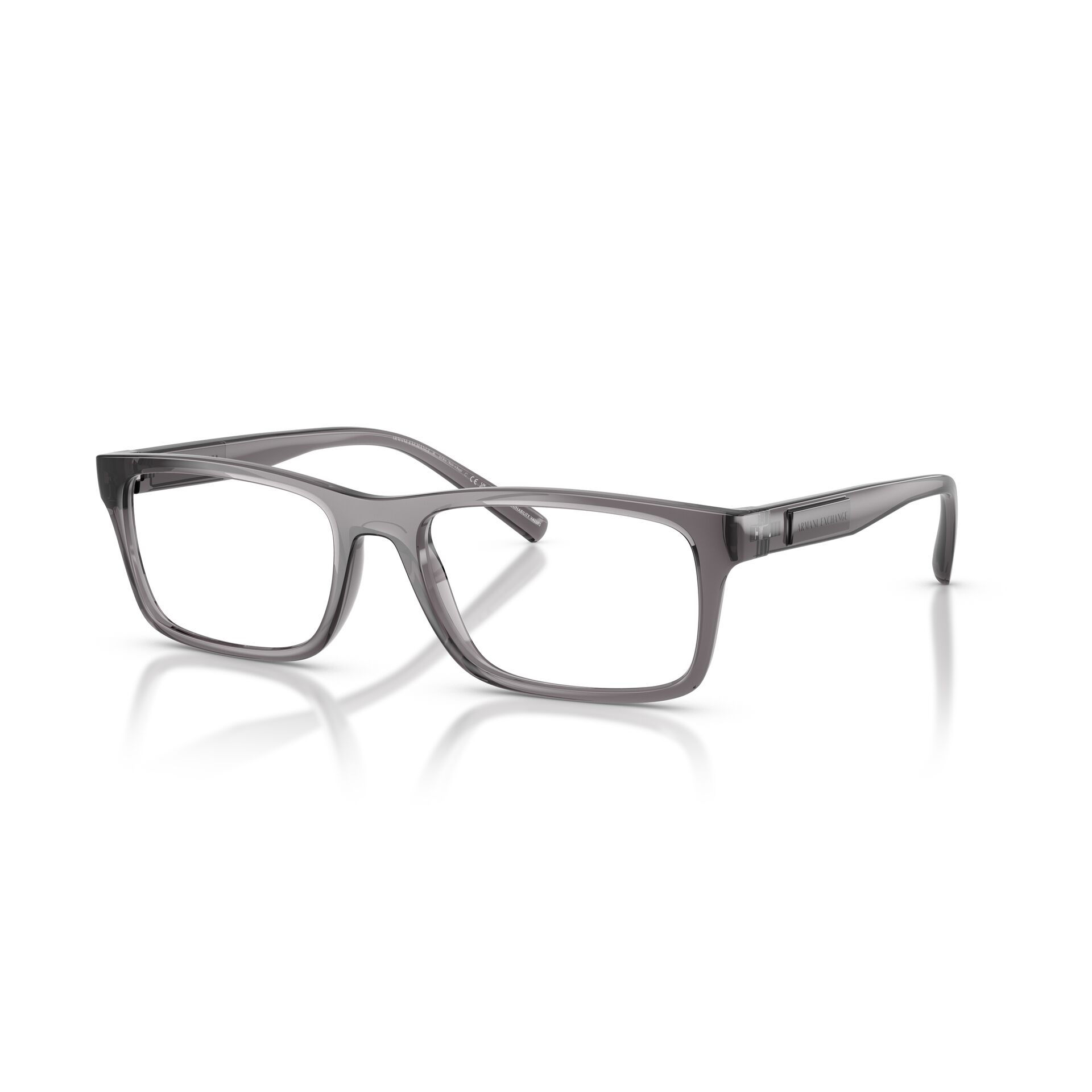 ARMANI EXCHANGE 3115 8239 - Grey Rectangle Eyeglasses for Men