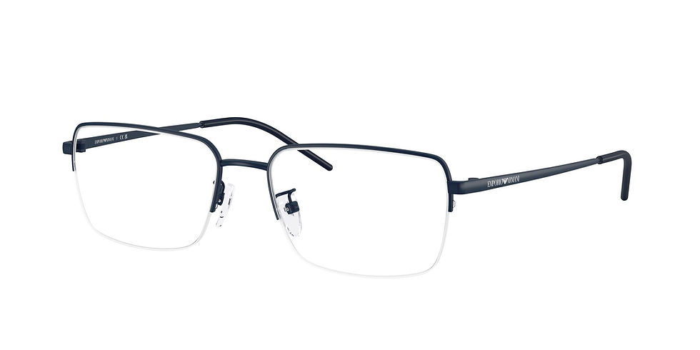 Thumbnail: EMPORIO ARMANI 1180D 3018 - Blue / Navy Rectangle Eyeglasses for Men